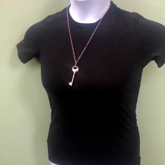Jewelry - Sterling Silver Necklace w/Key Pendant